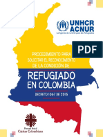Procedimiento Solicitar Condicion Refugiado Colombia