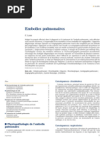 Embolies pulmonaires.......