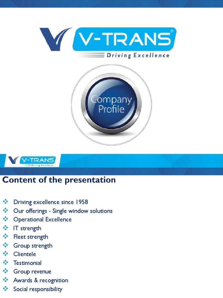 Corporate Profile VTrans PDF