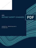 ARIS Report Script Changes
