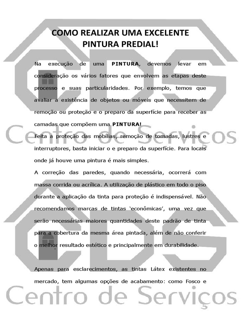 Guia Completo para Pintura Predial | PDF | Tinta | Pinturas
