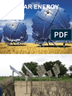 Solar Energy Process and Domestic Uses