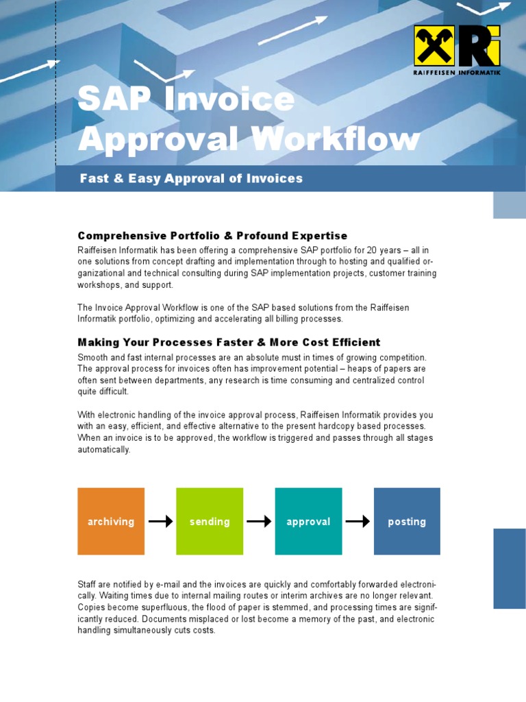SAP Invoice Invoice Workflow