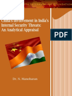 China 39 S Involvement in India 39 S Internal Securit