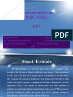 A Presentation On Vlsi / VHDL Jnit