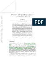 Overview of Logical Foundations of Cyber-Physical Systems