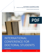 International Conference For Doctoral Students: Programme