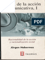 Teoría de La Acción Comunicativa I. Jürgen Habermas