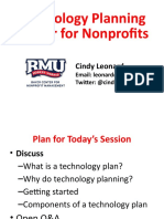 Technology Planning Primer For Nonprofits: Cindy Leonard