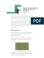 Soccer Tactics - Build-Up Play in The Face of Pressing - Coachbetter