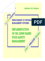 Implementation of Iso 22000 Based Ha Food of Iso 22000 Based Food Safety Management
