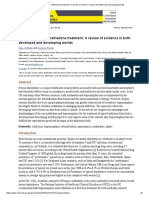 Buprenorphine Vs Methadone Treatment - A Review of Evidence in Both Developed and Developing Worlds