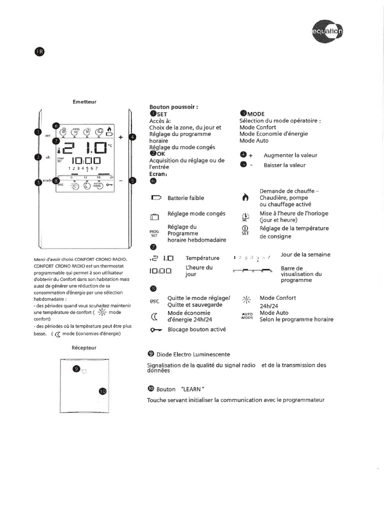 Notice Thermostat Equation | PDF