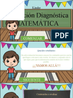 Evaluación Diagnóstica Matemática Kínder