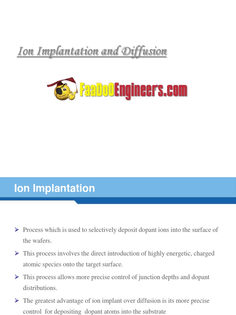 Comparing Ion Implantation and Diffusion | PDF | Ion Implantation ...