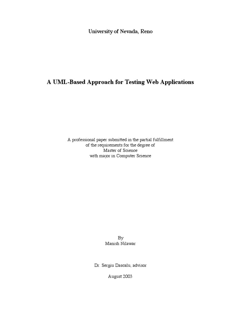 UML Testing Strategies for Web Apps | PDF | Software Testing | Use Case