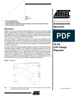 Embedded ASIC Macrocell: Power Management RE028 Fixed 4.5V 30 Ma LDO Voltage Regulator