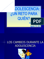 Retos en El Comportamiento Adolescente - Agosto 18 2021