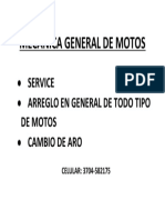 Mecanica General de Motos