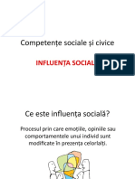 Influenta Sociala in Ziua de Azi