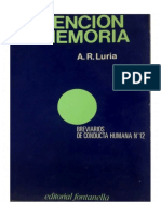 Luria, A. (1979). Atención y Memoria