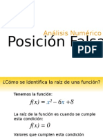 Método Posición Falsa, Análisis Numérico (Andrés Lara, Corporación Universitaria Autónoma Del Cauca)
