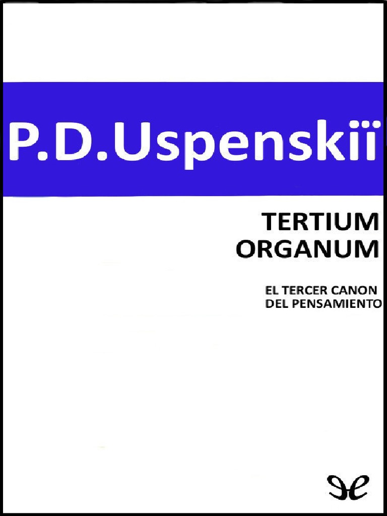 Tertium Organum | PDF | Immanuel Kant | Espacio