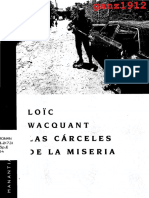 WACQUANT, LOÏC - Las Cárceles de La Miseria (OCR) (Por Ganz1912)