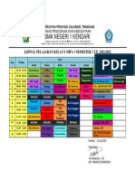 Jadwal Mapel X Mipa 3