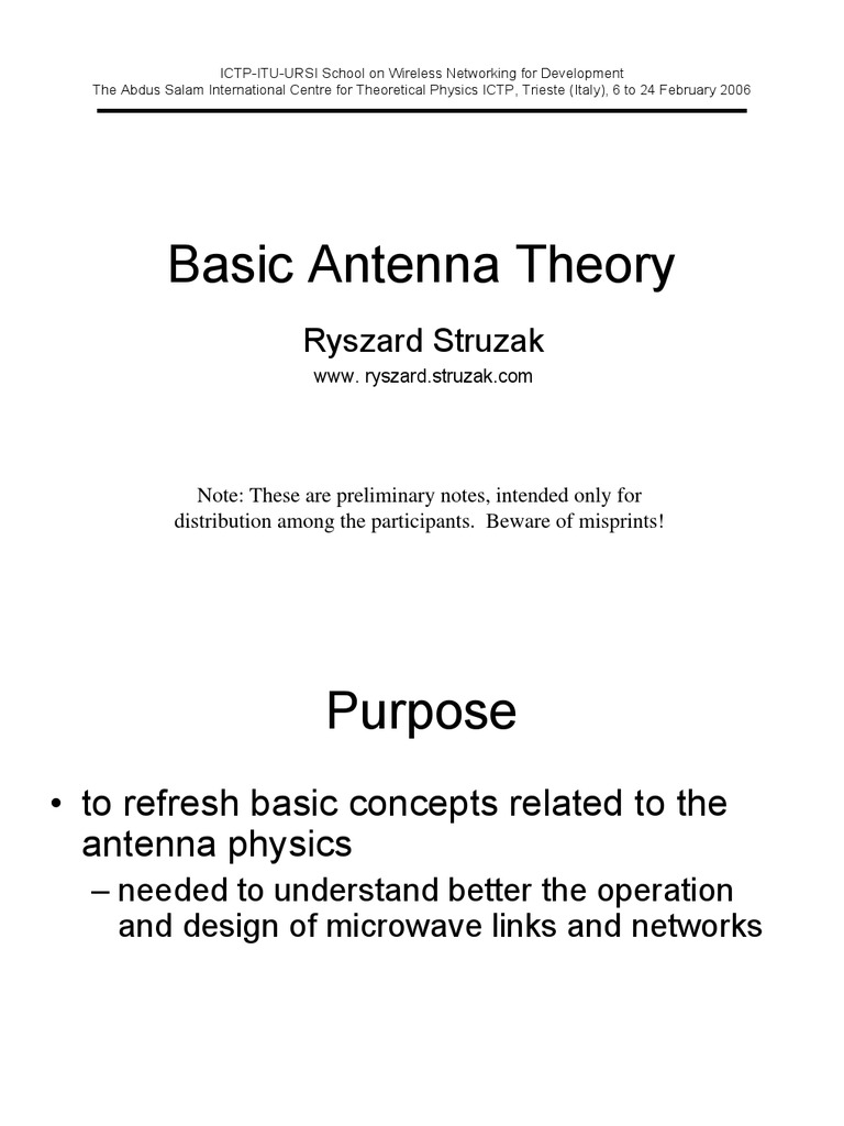 Antenna Basics PDF Antenna (Radio) Polarization (Waves)
