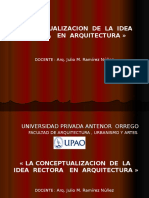 Idea Rectora y Concepto Arq