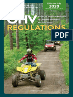 Regulations: All-Terrain Vehicles Class 1 and 2 Off-Highway Motorcycles Off-Road Vehicles
