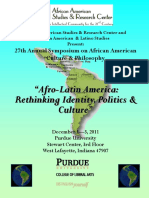Afro - Latin America: Rethinking Identity, Politics & Culture