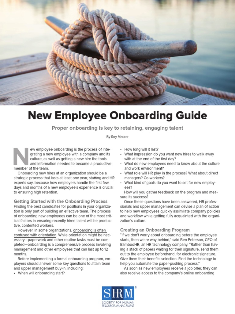 New Employee Onboarding Guide | PDF | Employee Retention | Systems ...