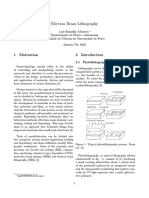 Luis Afonseca Electron Beam Lithography