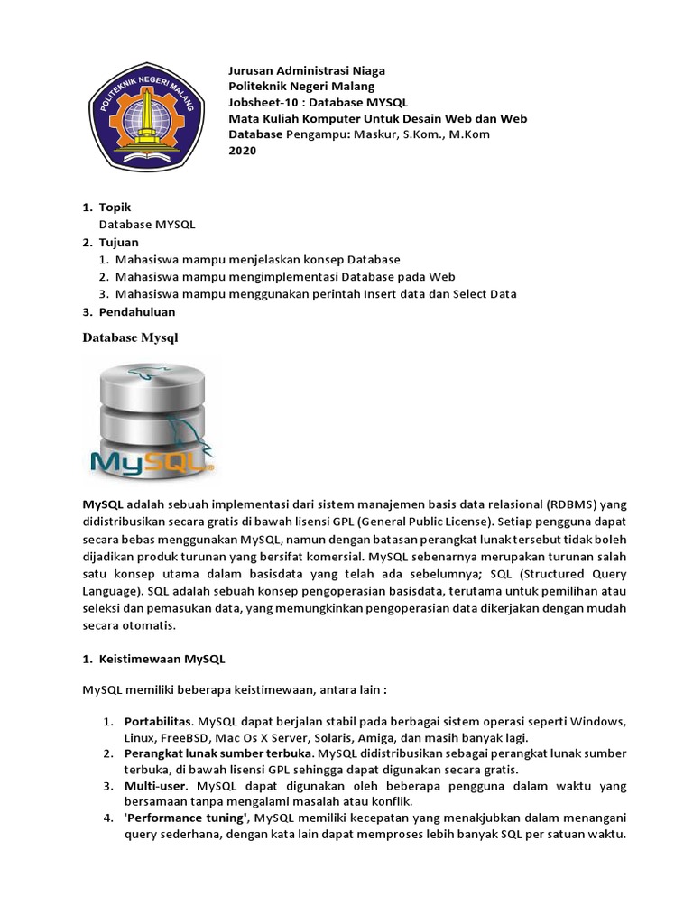 Job Sheet 10 | PDF