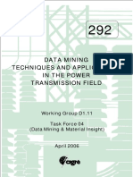292 Data Mining Techniques and Applications in The Power Transmission Field