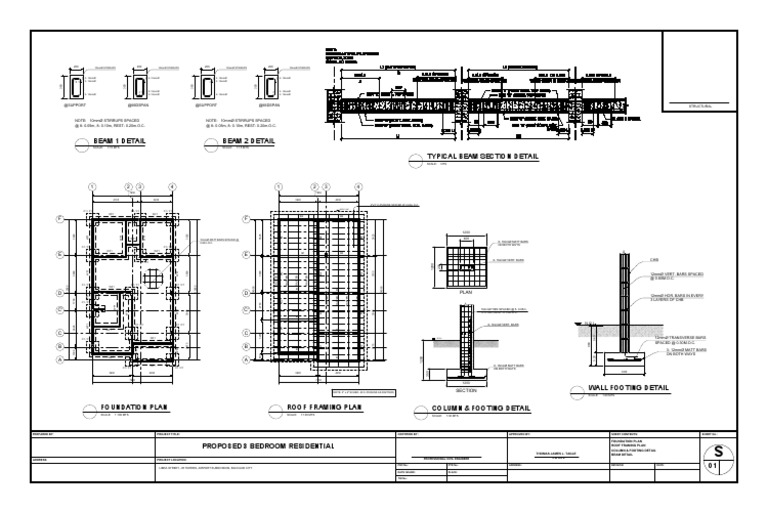 Typical Beam Section Details | PDF | Structural Engineering | Building