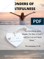 Wonders of Gratefulness