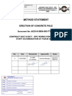 Method Statement: Erection of Concrete Pole ACO-9-3004-043-T7-4-0
