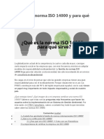 Qué Es La Norma ISO 14000 y para Qué Sirve