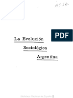 Ingenieros La Evolucion Sociolgica Argentina