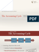 The Accounting Cycle: ACCT 111 Financial Accounting Week 2