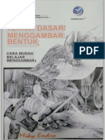 Buku TEKNIK DASAR MENGGAMBAR BENTUK CARA MUDAH BELAJAR MENGGAMBAR - Miky Endro Santoso