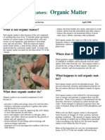 Organic Matter: Soil Quality Indicators