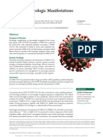 Potential Neurologic Manifestations of COVID-19__