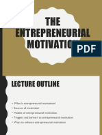 Chapter 3 The Entrepreneurial Motivation