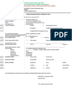 Form Pendaftaran Anggota Pkfi