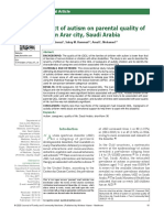 ALENAZI - Effects of Autism On Parental Quality of Life