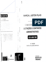 Comentários À Lei de Licitações e Contratos Administrativos by Marçal Justen Filho